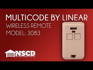 Linear Multi-Code 3083 - 300Mhz MCS308301 2-channel Key Ring Gate & garage Door Opener Transmitter