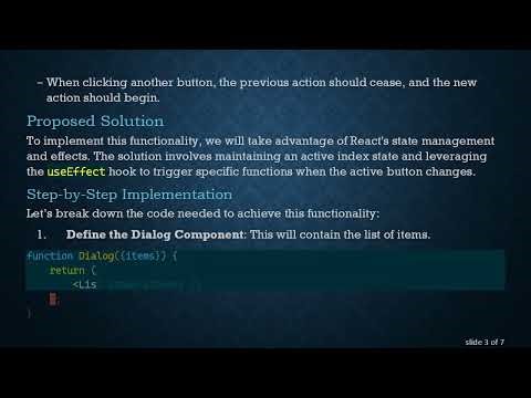 How to Execute a Method for the Active Button in a List using TypeScript and React
