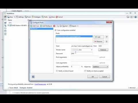 Mining Worldcoin with Multiminer