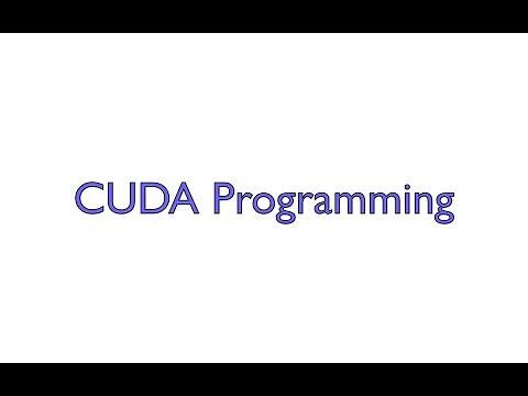 CUDA Programming