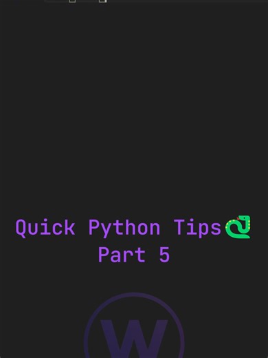 The Python Shortcuts finale! I’ve saved some of the cleanest tricks for last — all code that just works. #python #coding #programmerlife #learnpython #fyp #devtok
