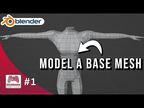 How to Model a Character Mesh in Blender | Game Character Tutorial #1