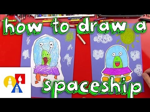 How To Draw An Alien UFO (young artists)