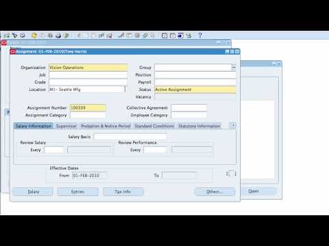 Oracle EBS R12 Training - HRMS Create New Employee