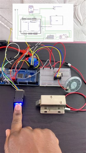 8.5K views · 78 reactions | Interface AS608 Fingerprint Scanner with Arduino #electronics #engineering #electronicengineering #electricalengineering #arduino #rfnano #wirelesscontrol #solenoidlock #smartsecurity #iotprojects #uploadideaswithitamar | Upload Ideas with Itamar | Facebook