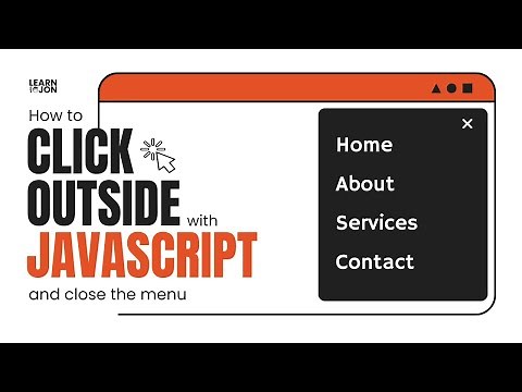 EASIEST Click Outside function to close menu with HTML, CSS, JavaScript