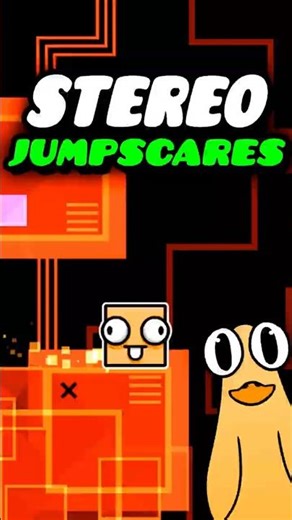 Stereo Madness JUMPSCARES! #geometrydash #gd