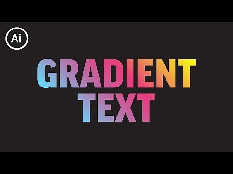 How to Add Gradient to Editable Text | Illustrator CC Tutorial