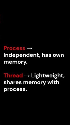 Process vs Thread in Java 🤯 | Multithreading Explained in 60s 🚀