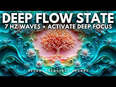 7 Hz 🧠 Flow State Frequency • Activate Deep Focus & Calm Awareness | Meditation Music