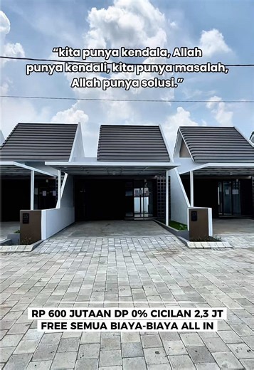 Rumah baru tipe Avero 6X15 lokasi Java residence cluster 5 sukodono sidoarjo (5 menit ke stasiun gedangan) 💰Harga 640 Jutaan 💰Utj 5 juta cicilan 2,3 jutaan 📍Jl.Masangan wetan Sukodono Sidoarjo 📐 LB 36 M LT 90 M (6X15) 🛌 2 kamar tidur 🚽 1 kamar mandi 🔥 Promo : ✅ Free uang muka ✅ Free semua biaya realisasi ✅ Subsidi bunga kpr 2% ✅ Free taman, canopy ✅ Free jaminan anti rayap ✅ Free IPL 2 tahun Yuk segera survei, unit sangat terbatas‼️ More Information: ☎️ TLP/WA 087849092762 (AZIS) #javares