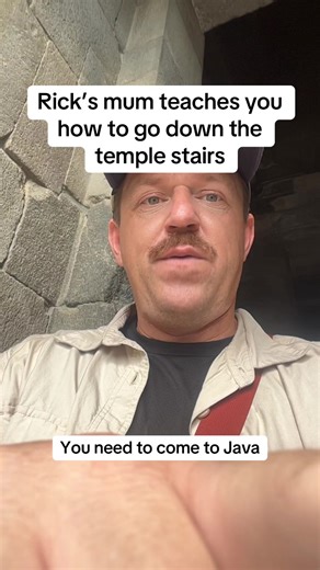 Navigating Temple Stairs in Indonesia with Ease
