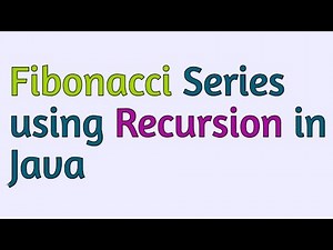 Fibonacci Series Using Recursion in Java || Easy Way || 2 mins