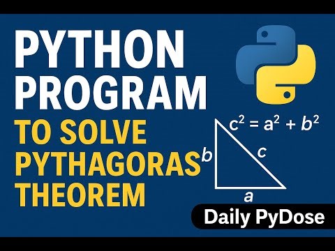 Python Program to Solve Pythagoras Theorem