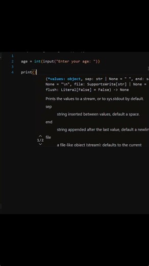User Age Input in Python 🧠 | input() Function | CodeWithRTech. #shorts #python #coding #viralshorts