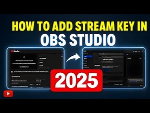 How to Add Stream Key in OBS Studio | Full OBS Streaming Setup Guide 2025 | Step-by-Step