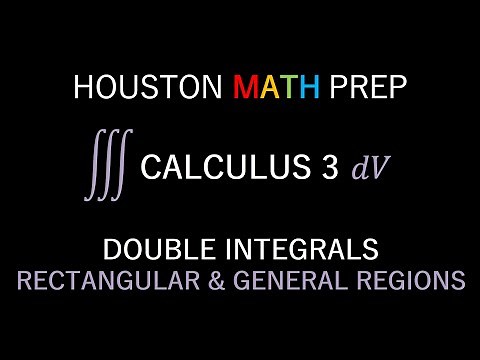 Finding Area Using Double Integrals (Rectangular & General Regions)