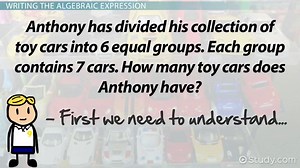 Solving Word Problems with Algebraic Division Expressions