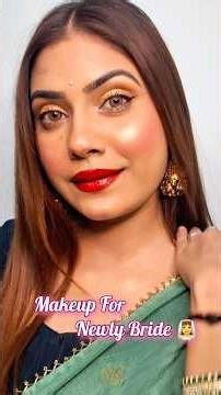 Newlywed Bridal Glow-Up ❤️ Quick & Beautiful!|Makeup Tutorial for Newly Bride 👰‍♂ #shorts #bridal