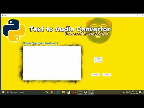 (Female Voice) Text to mp3 convertor using python language |தமிழில் அறிவோம்.