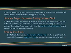 How to Schedule a Task with Parameters in PowerShell