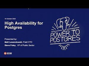 High Availability for Postgres
