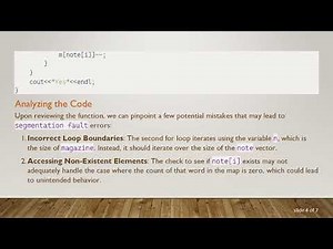 Understanding and Resolving Segmentation Fault Errors in C+ + Code