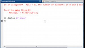 MATLAB: In an assignment  A(I) = B, the number of elements in B and I must be the same.