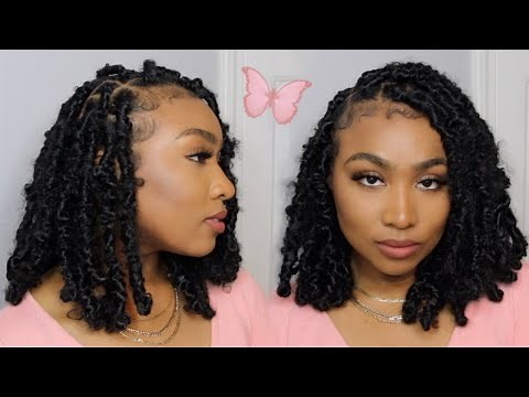 BUTTERFLY LOCS TUTORIAL | BEGINNER FRIENDLY #DISTRESSEDBOBLOCS | Kathryn Bedell
