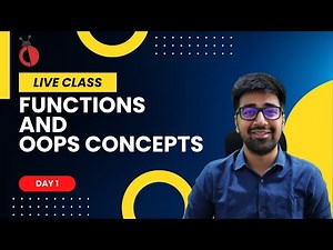 [Live] DAY 01 - Functions and OOPS Concepts in Python | 14+ days live classes
