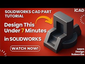 #24 | SOLIDWORKS Tutorial: 3D Part Modeling from Design Sheet | CSWA Practice