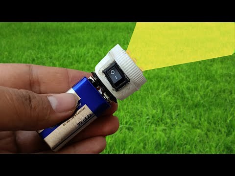How to Make a LED Flashlight at Home | $1 Flashlight DIY