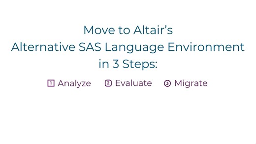 Moving from SAS? It's simpler than you think. Altair lets you keep running SAS programs while integrating with Python, R & SQL - no complex tools needed. Modernize at your own pace with flexible deployment options. Find Altair SLC on Google Cloud Marketplace: https://bit.ly/3PTWlTL | Altair | Facebook