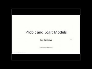 Econometrics Academy - Probit and Logit Models