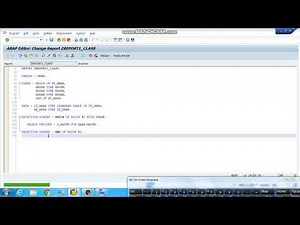 SAP ABAP - SIMPLE CLASSICAL REPORT