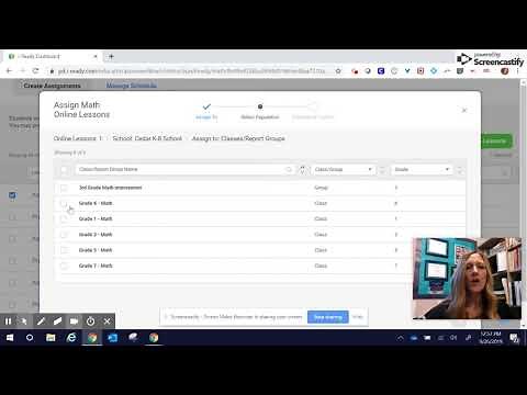 Assigning Online Lessons in iReady