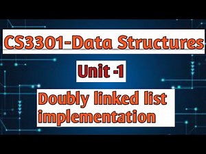 Doubly linked list implementation in data structures tamil||CS3301||Anna university reg-2021.#cse