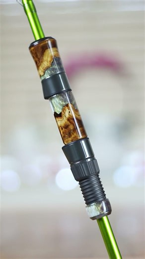 Pike skin lure fishing rod we made