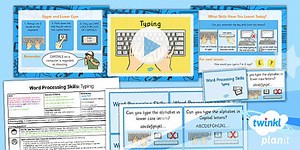 Computing: KS1 Typing Skills: Touch Typing Year 1 Lesson Pack 1