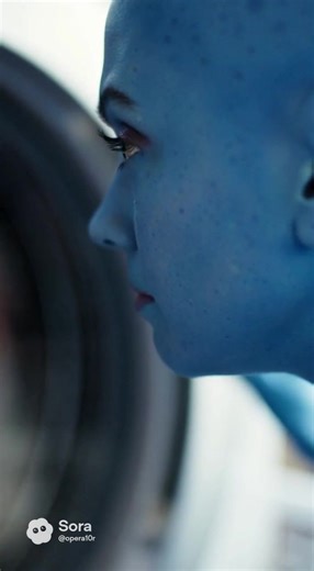 Clothes eater #fyp #ai #sora #alien #laundry