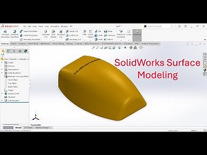 SolidWorks Surface Modeling Tutorial for Beginners | Surface Modeling in SolidWorks