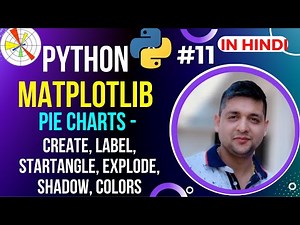 MatPlotLib Pie Charts - All Functions || Python MatPlotLib Tutorial in Hindi #11