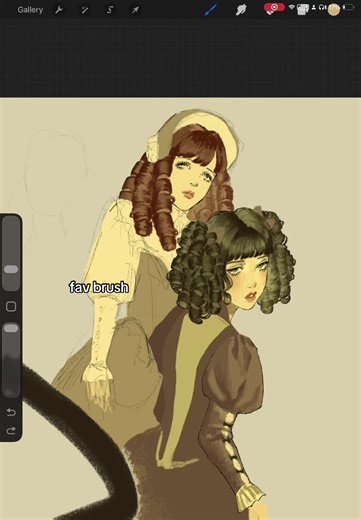 Digital Art Face Tutorial Using Procreate Brushes