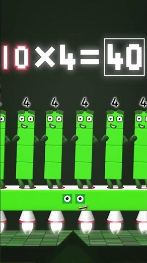 Four Times Table - Learn Your Times Tables #4 ✖️ | Meet Number Four | Numberblocks #shorts