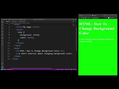 How To Change Background Color of DIV Element In HTML / hex color codes / simple tutorial / 2025