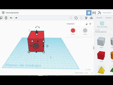 Tinkercad, create holes