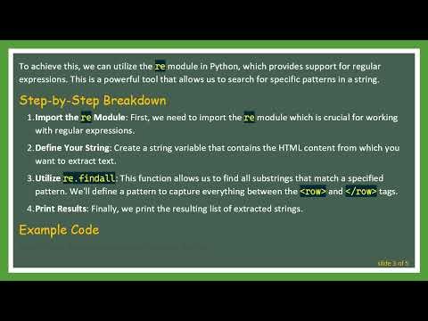 How to Extract Text Between HTML Tags with Python