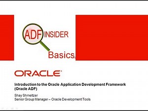 Introduction to Oracle ADF