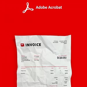 Receipts, invoices, documents - scan it with Adobe Acrobat and don’t worry about losing track of paper again. | Adobe Acrobat