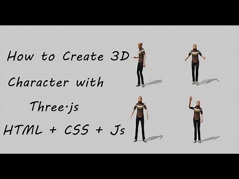 How To Make Animation 3D Character | HTML | CSS | JavaScript | Speed Code